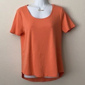 2/)10 Chico’s The Ultimate Tee 100% Cotton Sz 1/M